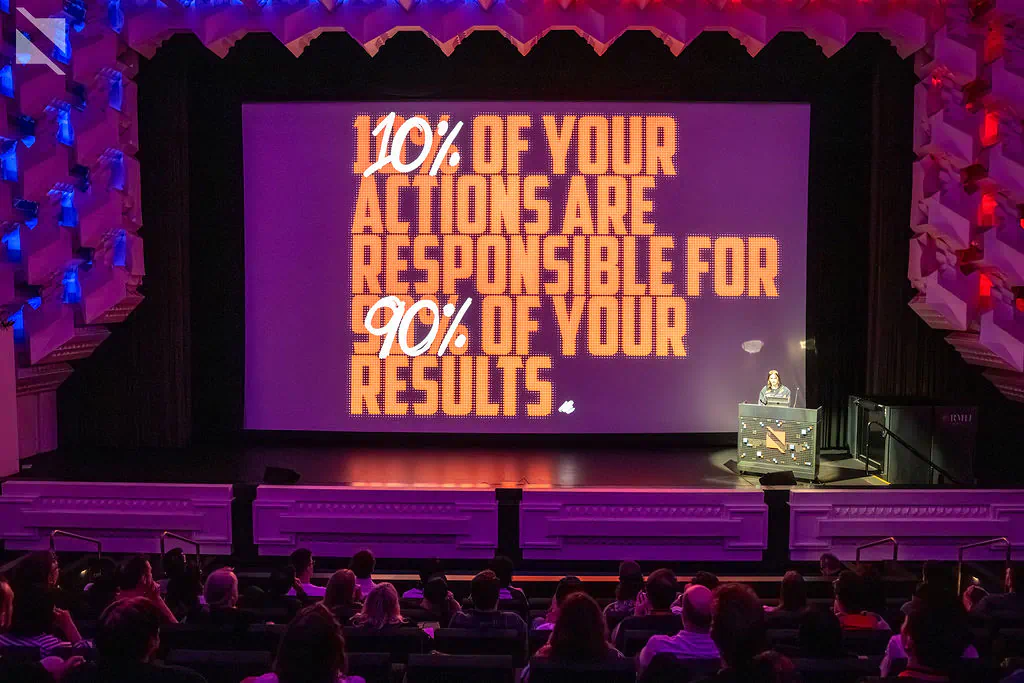 NodeFest keynotes on the big screen